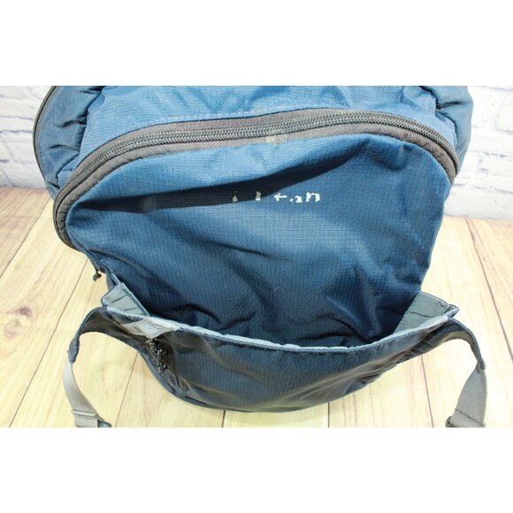 LL Bean Adult Carry Portable Locker Pack 42L School Hiking Pack Backpack Blue - Picture 9 of 16